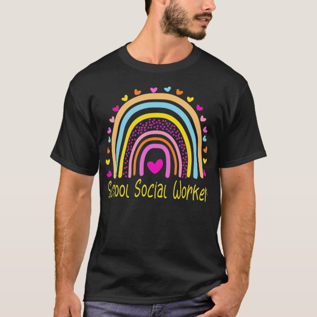 Rainbow School Social Worker  T-Shirt (Vorderseite)