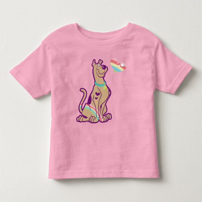 Rainbow Scooby-Doo Kleinkind T-shirt (Vorderseite)