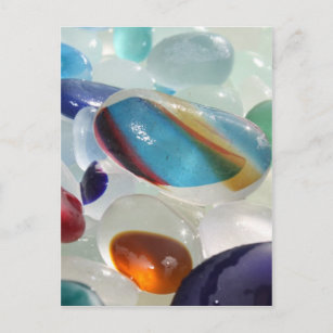 Rainbow Sea Glass Postkarte