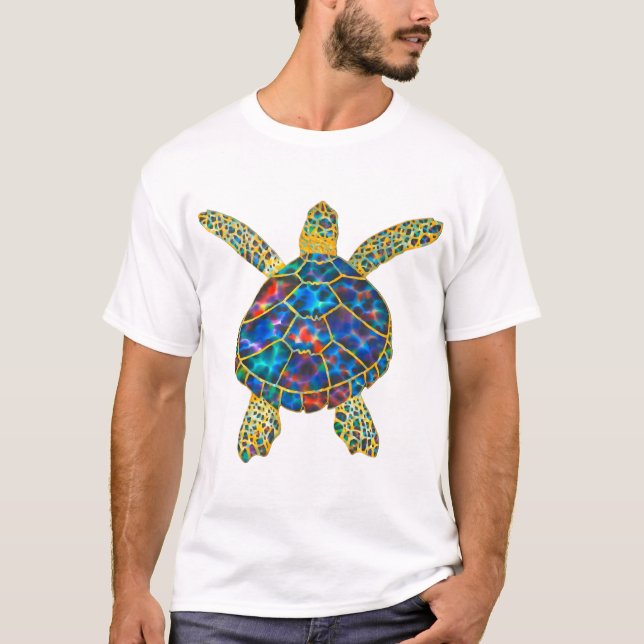 Rainbow Sea Turtle Copy T-Shirt (Vorderseite)