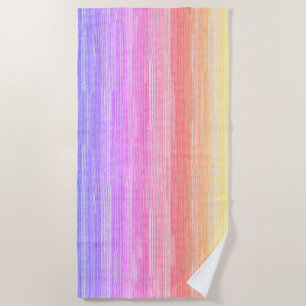 Rainbow Seagrass Tropical Neon Beach Handtuch