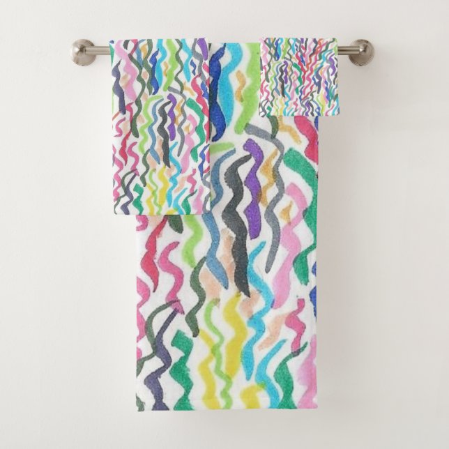 Rainbow Seaweed  Badhandtuch Set (Insitu)