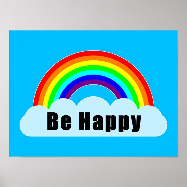 RAINBOW - Sei glücklich Poster (Vorne)