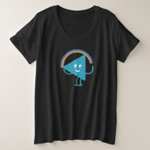 Rainbow Selby Plus Größe Große Größe T-Shirt