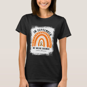 Rainbow September Wear Orange Leukämie Bewusstsein T-Shirt