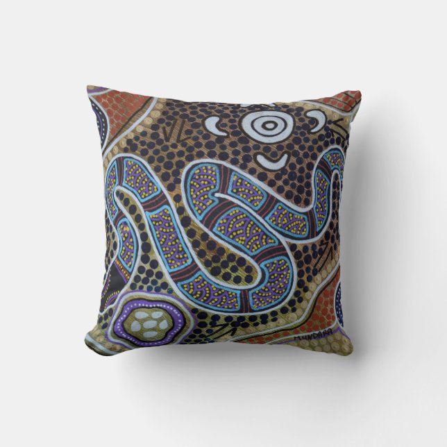 Rainbow Serpent Kissen Kissen (Vorderseite)