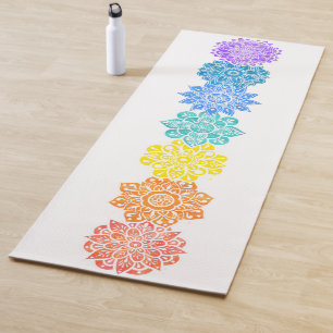 Rainbow Seven Chakras Mandala Yogamatte