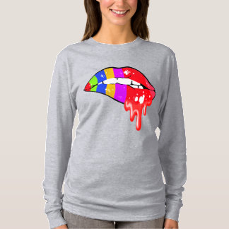 Rainbow Sexy Lips Sweatshirt T-Shirt
