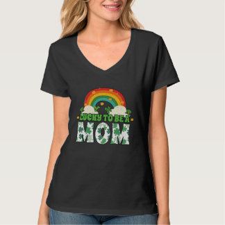 Rainbow Shamrock Leprechaun Saint Patrick's Lucky T-Shirt