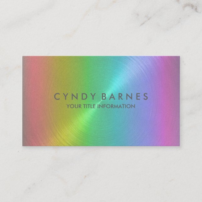 Rainbow Sheen Business Card Visitenkarte (Vorderseite)