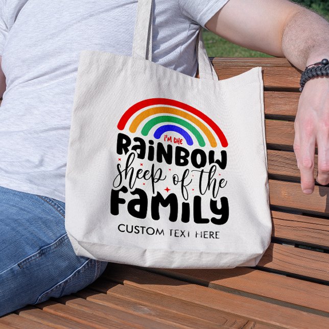 RAINBOW SHEEP DER FAMILIE TRAGETASCHE (Von Creator hochgeladen)