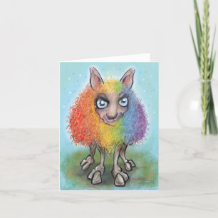 Rainbow Sheep Feiertagskarte
