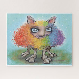 Rainbow Sheep Jigsaw Puzzle