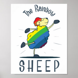 Rainbow Sheep LGBT Poster