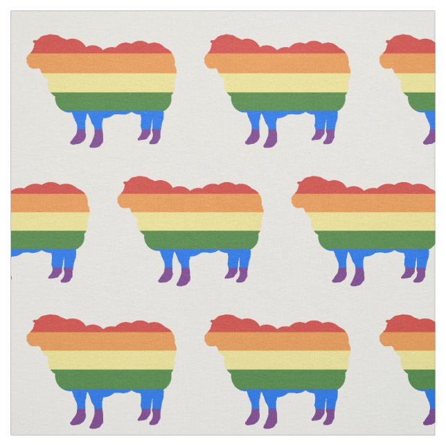 Rainbow Sheep Stoff (Muster)