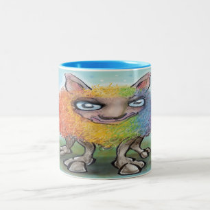 Rainbow Sheep Two-Tone-Kaffee-Tasse Zweifarbige Tasse