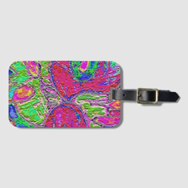 Rainbow Sherbert Gepäckanhänger (Vorderseite (Horizontal))