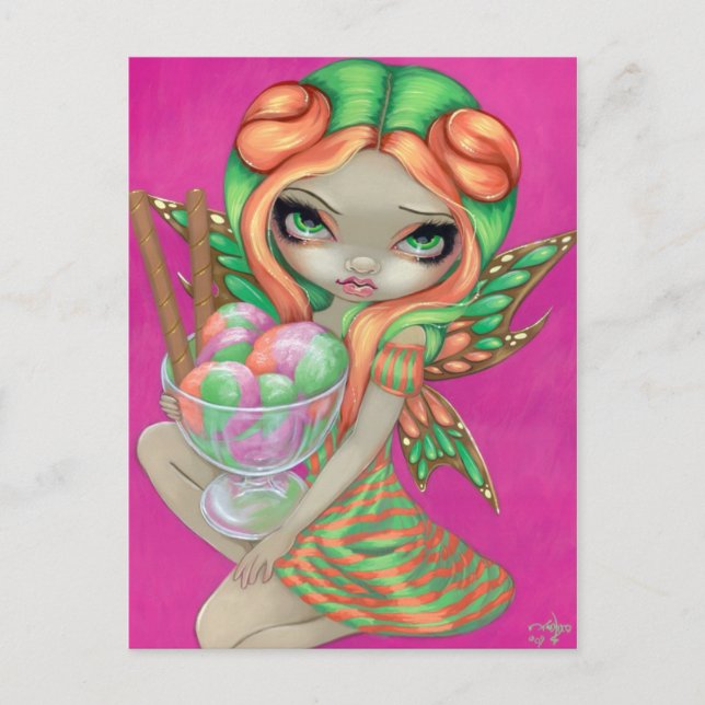 "Rainbow Sherbet Fairy" Postkarte