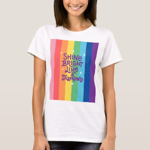Rainbow-Shirt, hell wie ein Diamanthemd T-Shirt