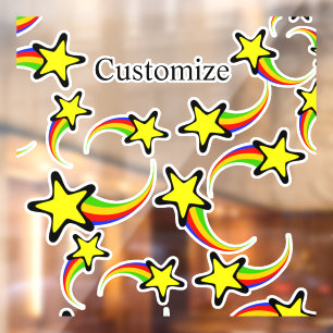 Rainbow Shooting Stars Thunder_Cove Fensteraufkleber