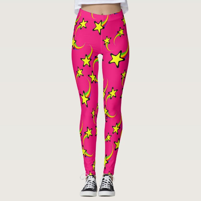 Rainbow Shooting Stars Thunder_Cove Leggings (Vorderseite)