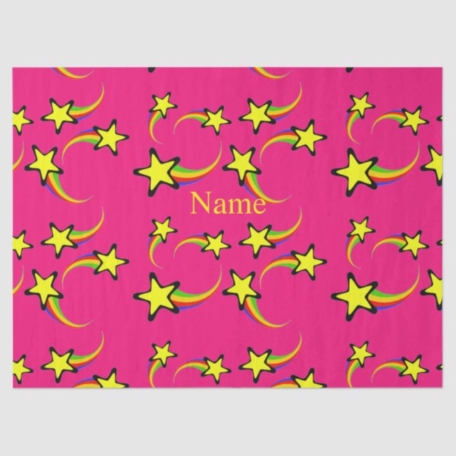 Rainbow Shooting Stars Thunder_Cove Seidenpapier (Vorderseite)