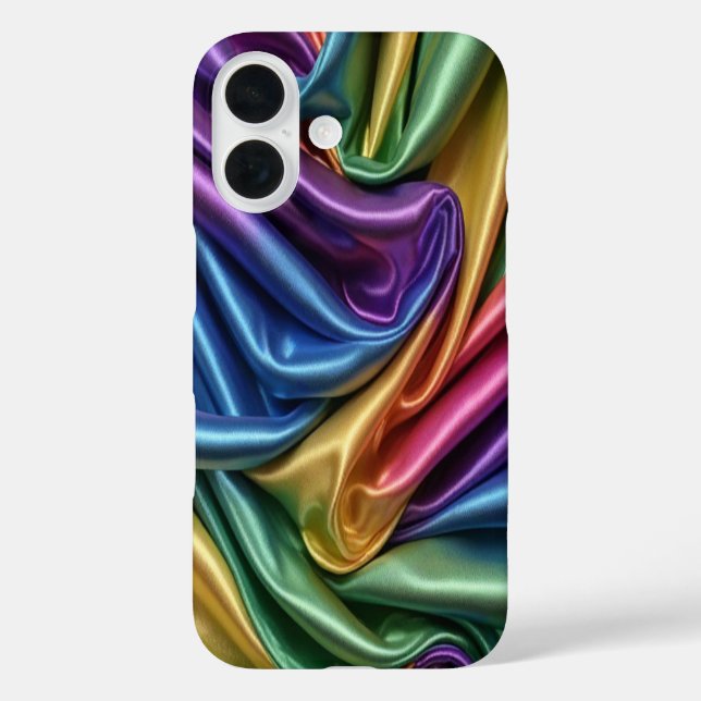 Rainbow Silk - iPhone 16 Hüllen (Rückseite)