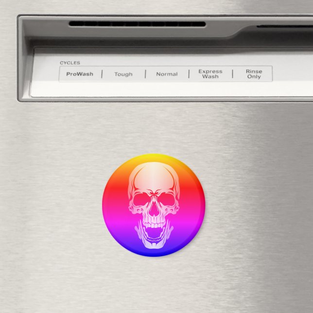 Rainbow Skull Kitchen Magnet (In Situ (Geschirrspüler))