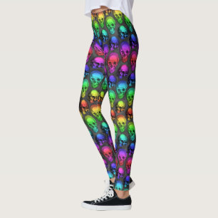 RAINBOW SKULL LEGGINGS