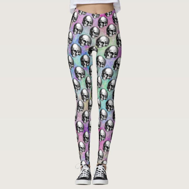 Rainbow Skull Leggings (Vorderseite)