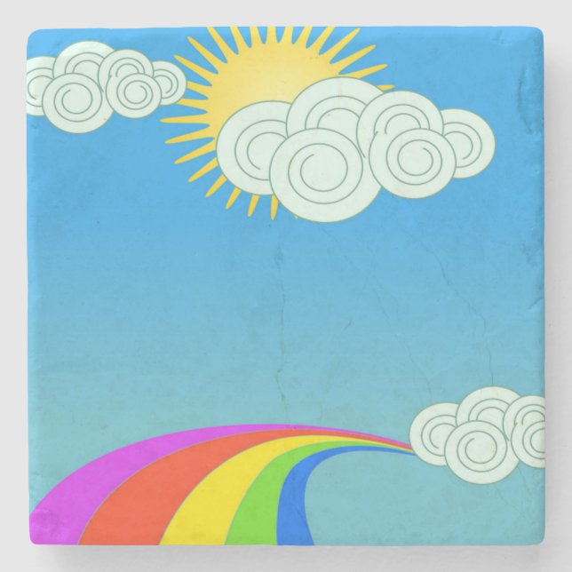 RAINBOW SKY STEINUNTERSETZER (Vorderseite)