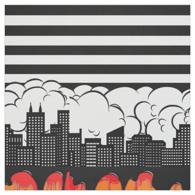 Rainbow Skyline Stoff (Muster)