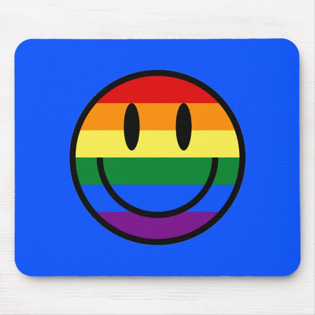Rainbow Smiley Mousepad (Vorne)