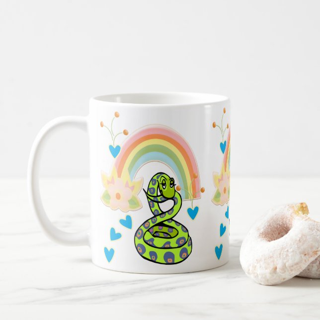 Rainbow Snake Tasse (Mit Donut)