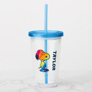 Rainbow Snoopy Acryltrinkbecher
