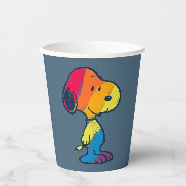 Rainbow Snoopy Pappbecher (Vorderseite)