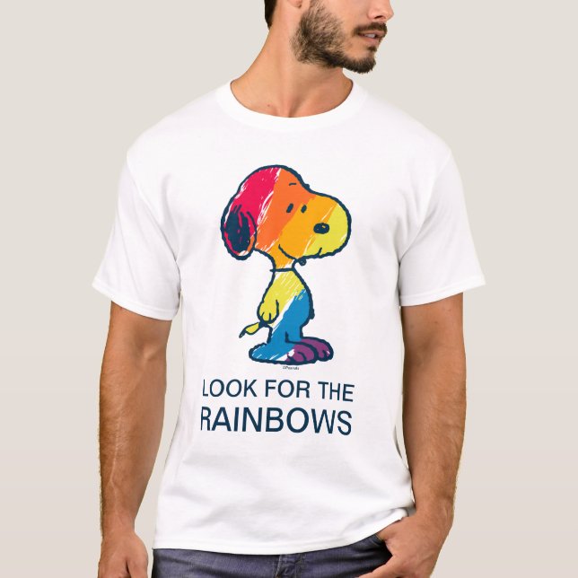 Rainbow Snoopy T-Shirt (Vorderseite)