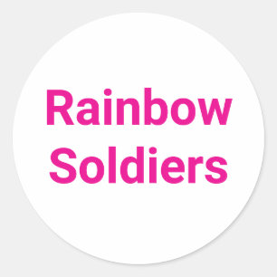 Rainbow Soldiers Hankamer Artjunkhaus Sweet Liebe Runder Aufkleber