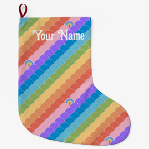 Rainbow Solitaire Clamshell Großer Weihnachtsstrumpf