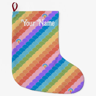 Rainbow Solitaire Clamshell Großer Weihnachtsstrumpf