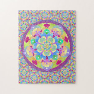 Rainbow Song Mandala Extrem herausfordernd Puzzle