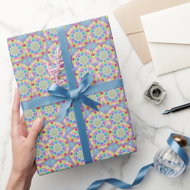 Rainbow Song Mandala Geschenkpapier (Schenken)