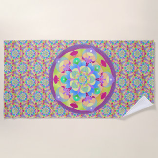 Rainbow Song Mandala Strandtuch