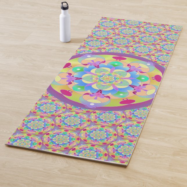 Rainbow Song Mandala Yogamatte (Beispiel)