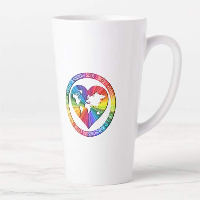 Rainbow Soul Circle Milchtasse (Rechts)