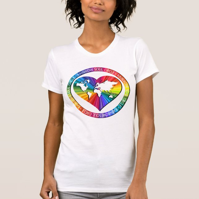 Rainbow Soul Circle T-Shirt (Vorderseite)