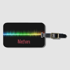 Rainbow Sound-Audio-Musik Gepäckanhänger