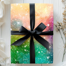 Rainbow Space Galaxy Nebula Cooles Star-Muster Geschenkpapier