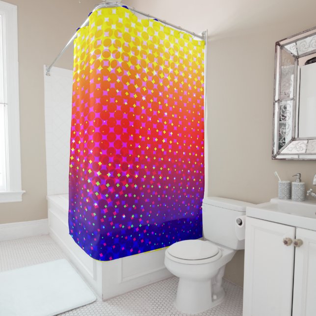Rainbow Sparkle Muster Duschvorhang (Beispiel)