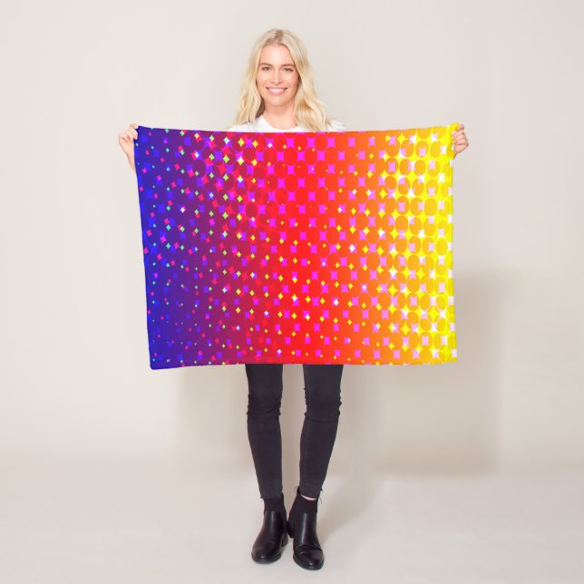 Rainbow Sparkle Muster Fleecedecke (Beispiel)